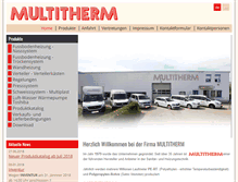 Tablet Screenshot of multitherm.at